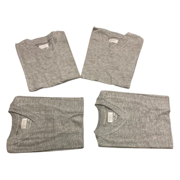 Andrew Scott Boys'12 Pack V Neck T Shirt - Cotton (Black, Navy, Grey) - Picture 5 of 8